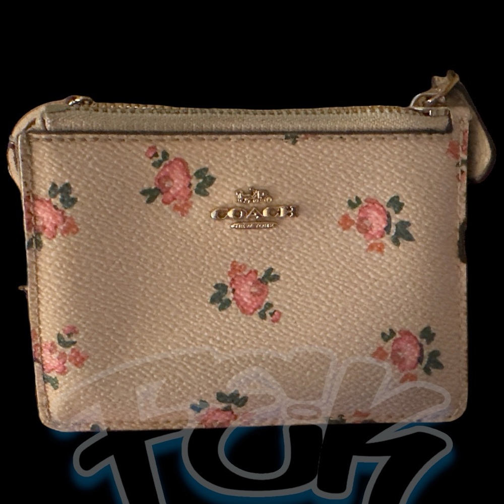Mini Skinny Id Case With Floral Bloom Print pre-loved